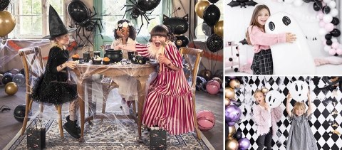 Balony na Halloween dynia z zębami 12 cali 10szt straszne dekoracje gadżety