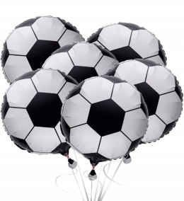 Balony urodzinowe PIŁKA NOŻNA na piłkarskie urodziny w kształcie piłki 6szt
