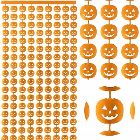 Dekoracja wisząca kurtyna dynie do żłobka przedszkola zdjęć na Halloween