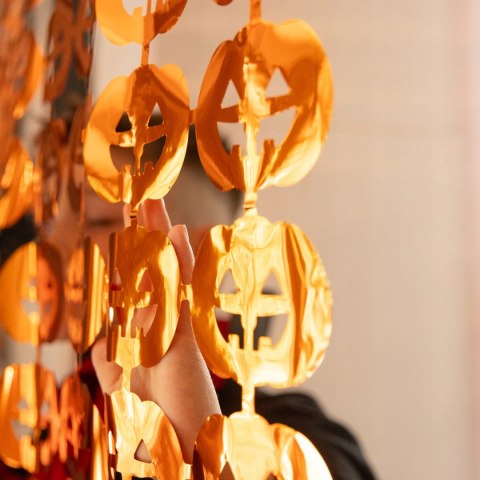 Dekoracja wisząca kurtyna dynie do żłobka przedszkola zdjęć na Halloween