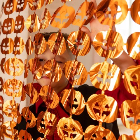 Dekoracja wisząca kurtyna dynie do żłobka przedszkola zdjęć na Halloween