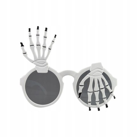 Śmieszne okulary kościotrup gadżety stroje prezent na Halloween do zdjęć