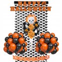 Stojak na balony girlanda dynia dynie kurtyna nietoperze napis Halloween
