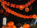 Stojak na balony girlanda dynia dynie kurtyna nietoperze napis Halloween