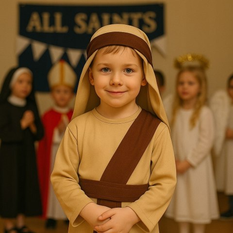 Strój JÓZEF przebranie Św Józefa pastuszka na Jasełka Bal 120/130cm 6-9 lat