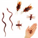Sztuczne robaki karaluchy żmije imitacja karaluchów gadżet Halloween 6 szt.