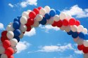 Balony biało czerwone POLSKA narodowe mecz Święto Niepodległości 23cm x200