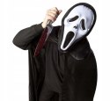 Maska Krzyk na Halloween fałszywy nóż z chowanym ostrzem sztuczna krew