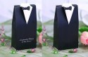 Podziękowania dla gości pudełka pudełeczka Frak Suknia na Ślub Wesele 20szt